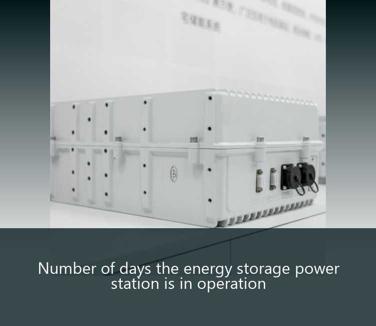 Number of days the energy storage power station is in operation