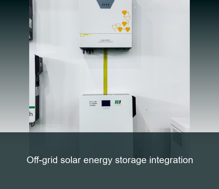 Off-grid solar energy storage integration