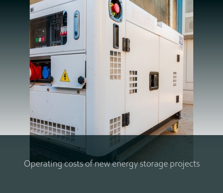Operating costs of new energy storage projects