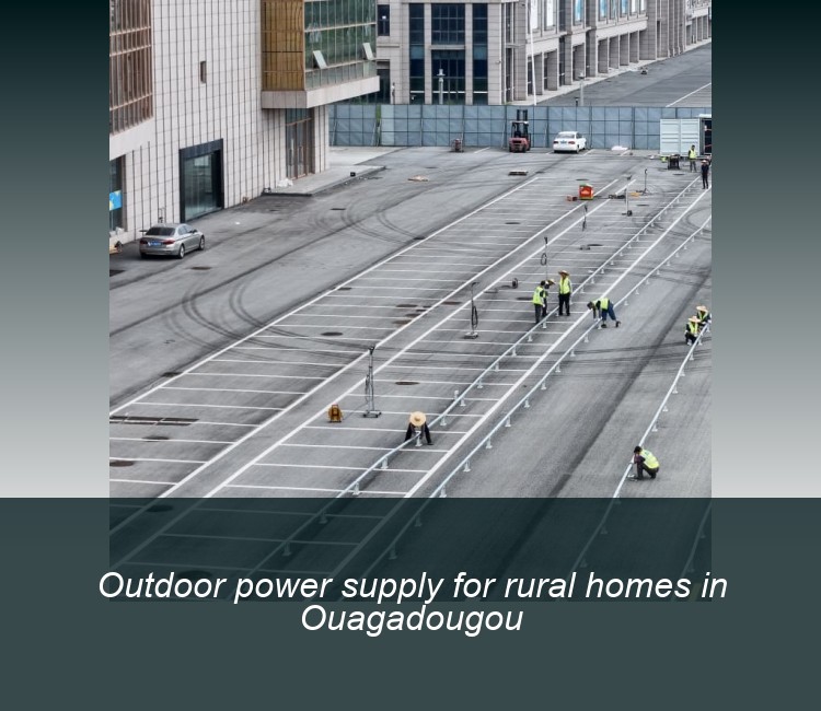 Outdoor power supply for rural homes in Ouagadougou
