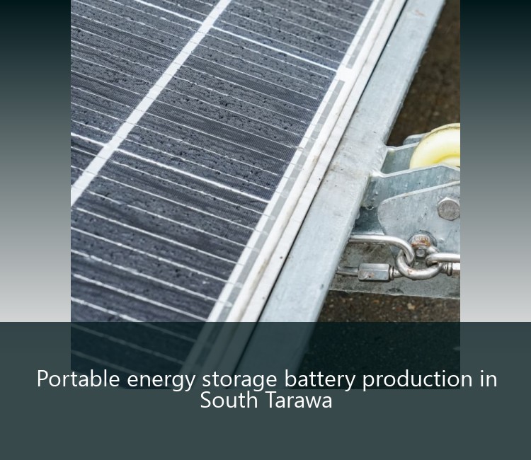 Portable energy storage battery production in South Tarawa