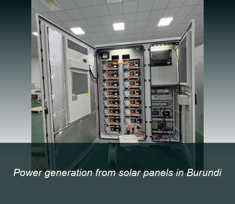 Power generation from solar panels in Burundi