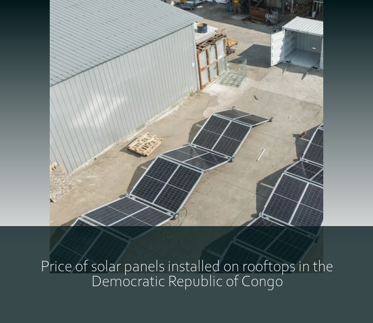 Price of solar panels installed on rooftops in the Democratic Republic of Congo