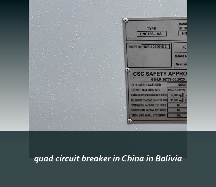 quad circuit breaker in China in Bolivia