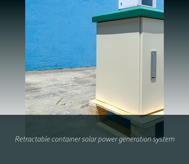 Retractable container solar power generation system