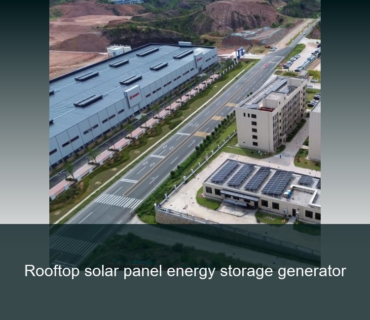 Rooftop solar panel energy storage generator