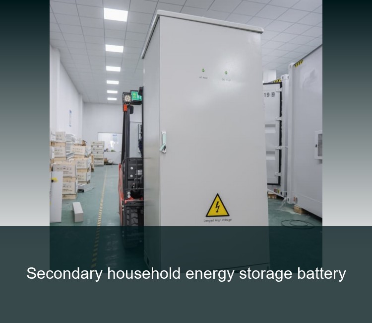 Secondary household energy storage battery