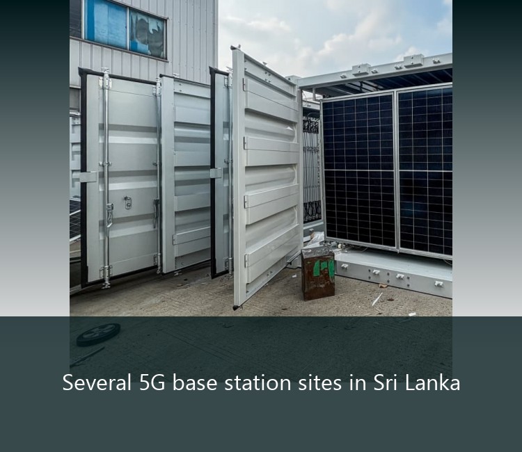 Several 5G base station sites in Sri Lanka