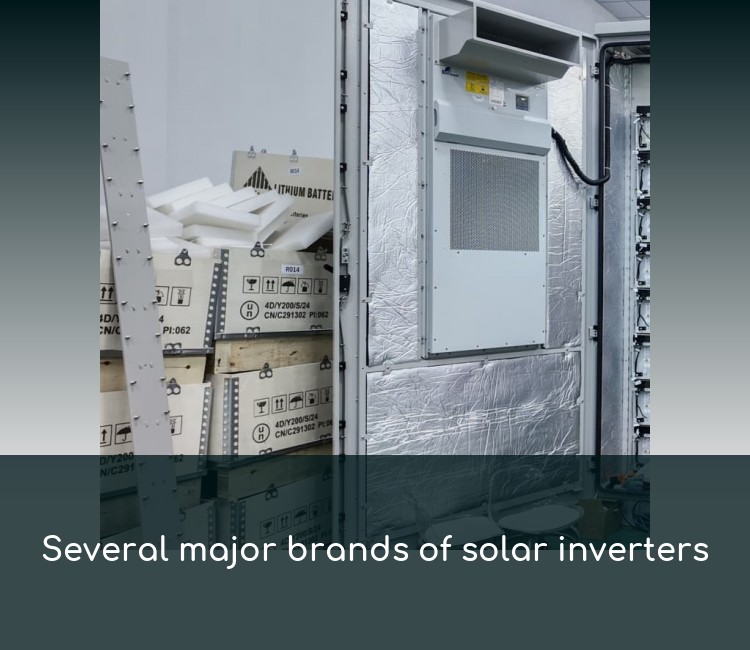 Several major brands of solar inverters