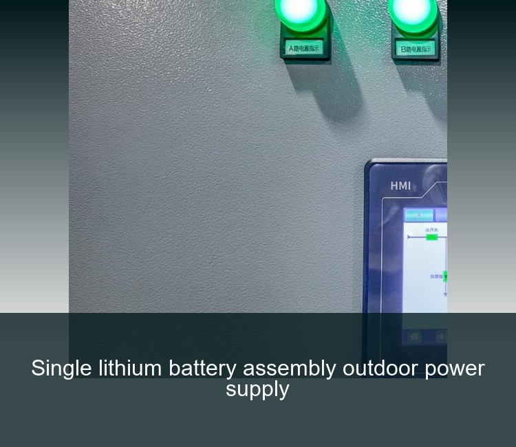 Single lithium battery assembly outdoor power supply