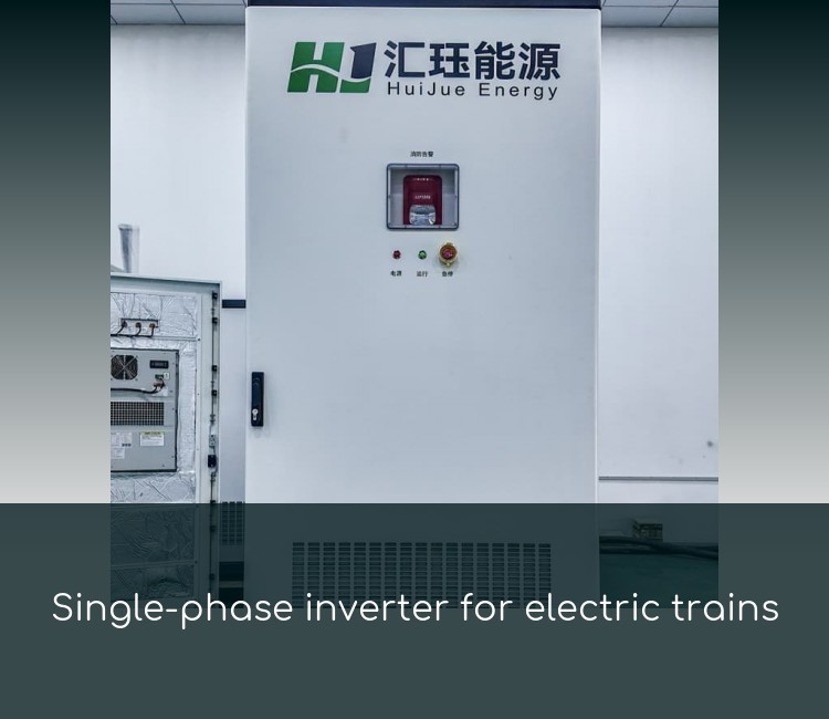 Single-phase inverter for electric trains