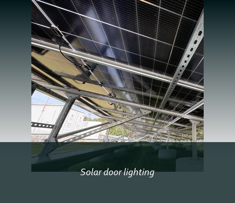 Solar door lighting