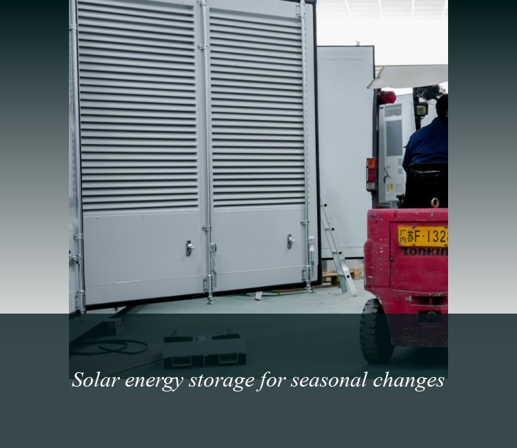 Solar energy storage for seasonal changes