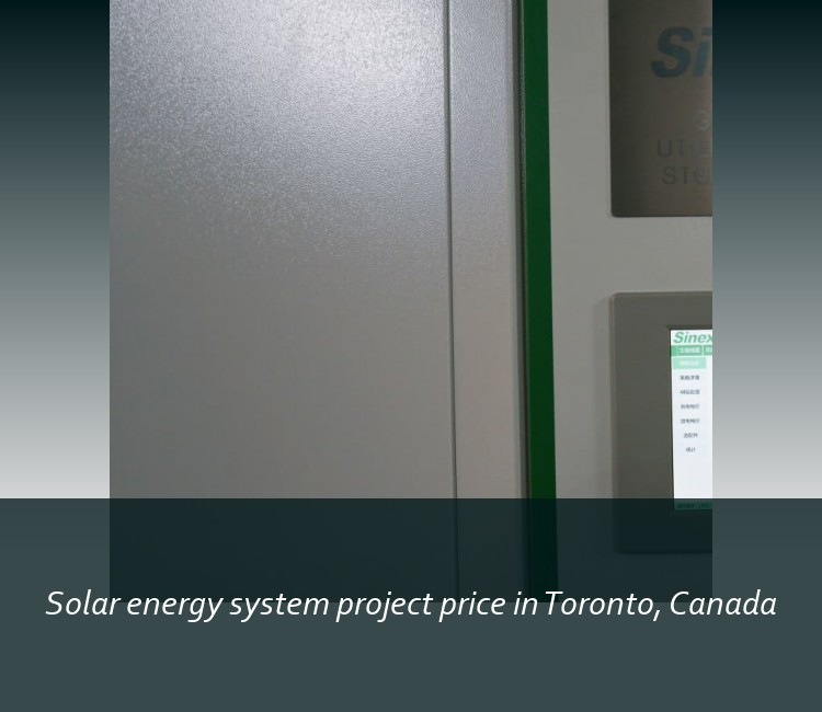 Solar energy system project price in Toronto, Canada