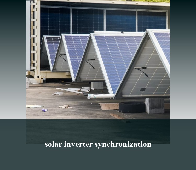 solar inverter synchronization