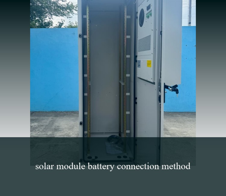 solar module battery connection method