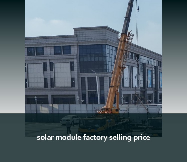 solar module factory selling price