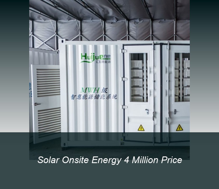 Solar Onsite Energy 4 Million Price