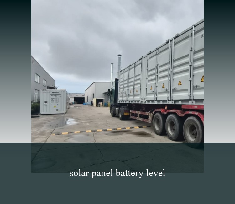 solar panel battery level