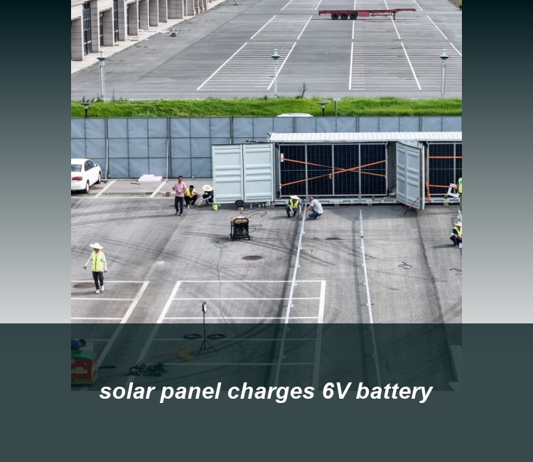 solar panel charges 6V battery