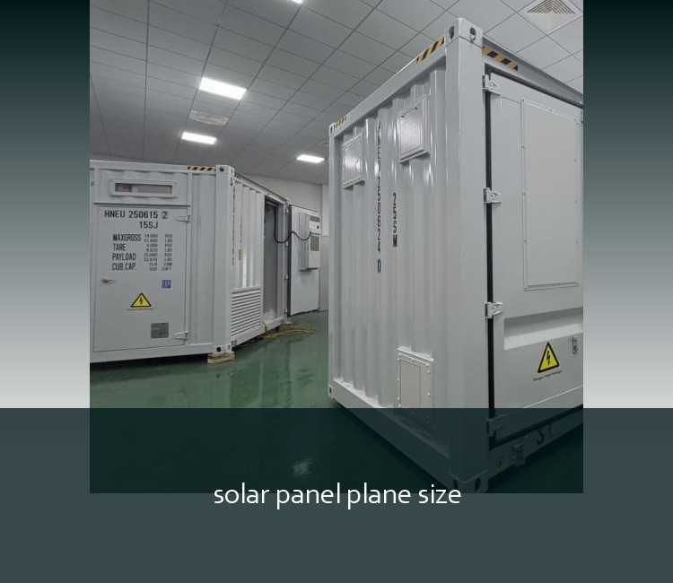 solar panel plane size