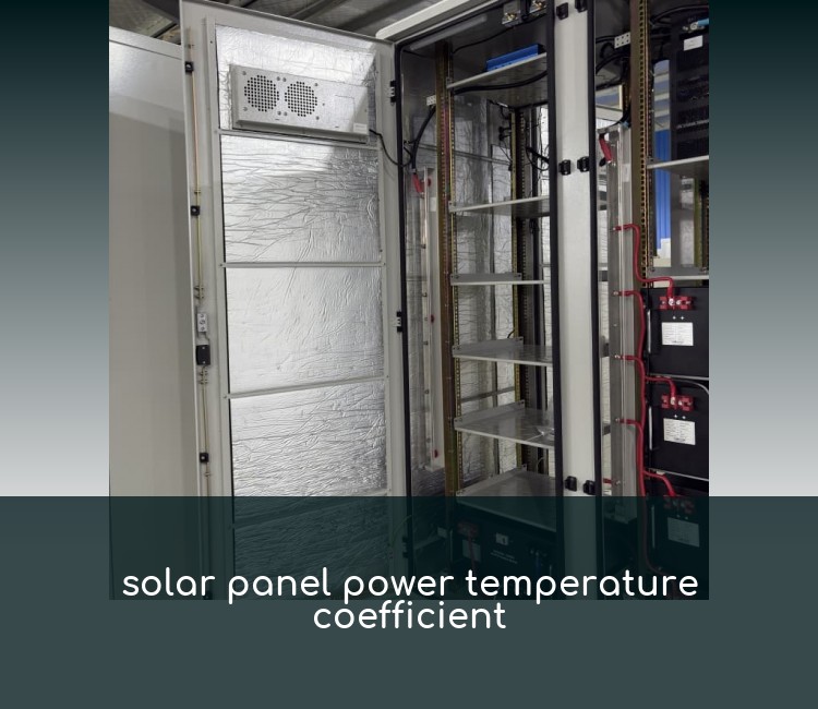 solar panel power temperature coefficient