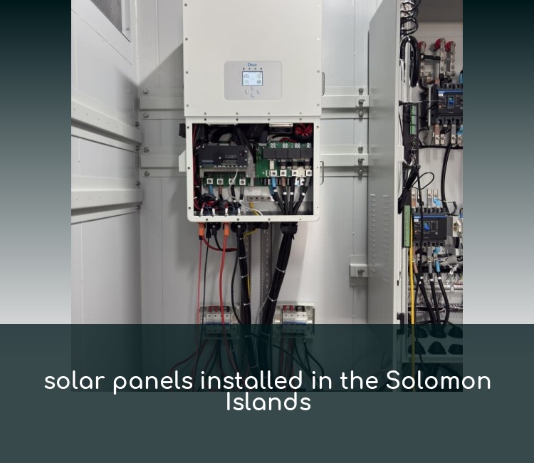 solar panels installed in the Solomon Islands