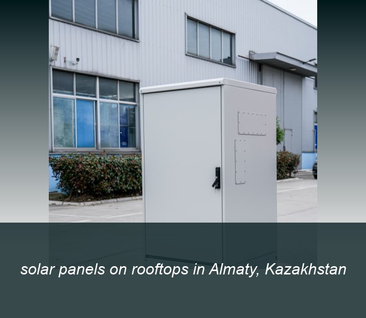 solar panels on rooftops in Almaty, Kazakhstan