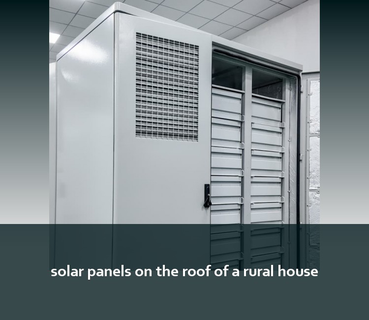 solar panels on the roof of a rural house