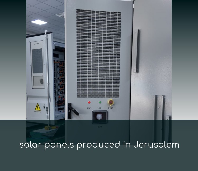 solar panels produced in Jerusalem