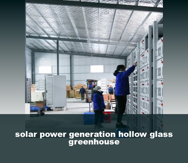 solar power generation hollow glass greenhouse