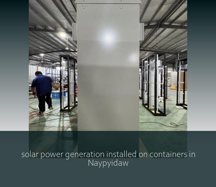 solar power generation installed on containers in Naypyidaw