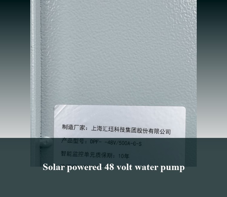 Solar powered 48 volt water pump