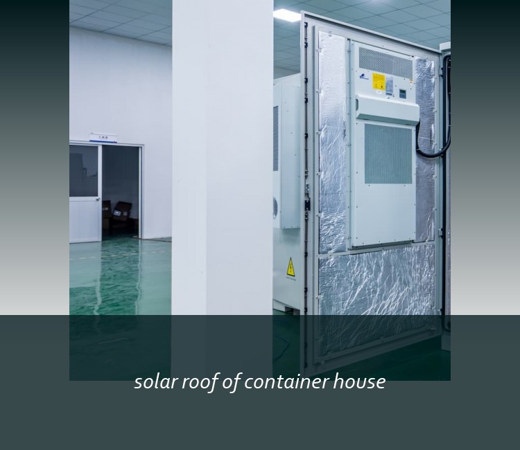 solar roof of container house