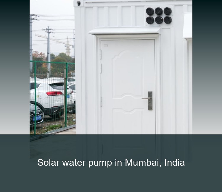 Solar water pump in Mumbai, India