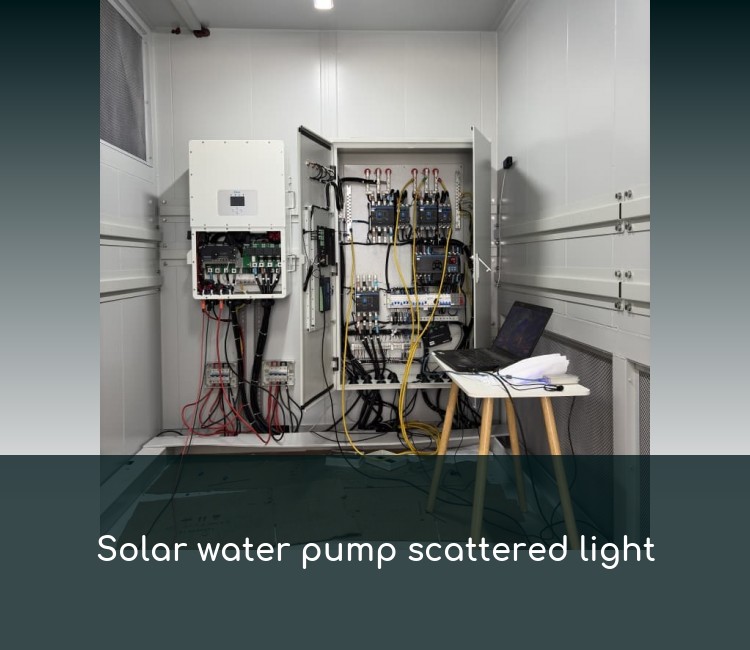 Solar water pump scattered light