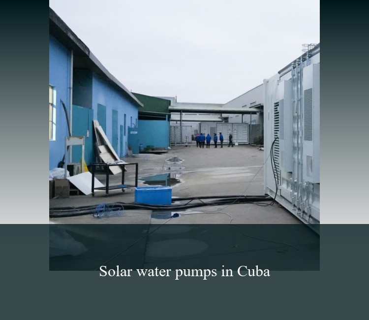 Solar water pumps in Cuba