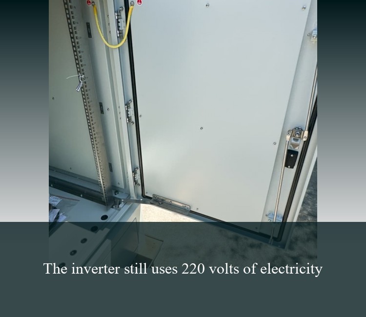 The inverter still uses 220 volts of electricity