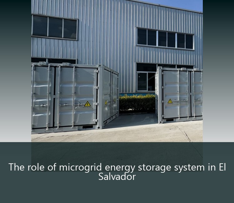 The role of microgrid energy storage system in El Salvador