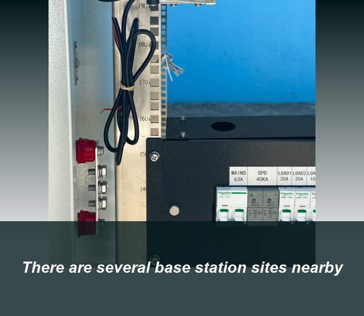 There are several base station sites nearby