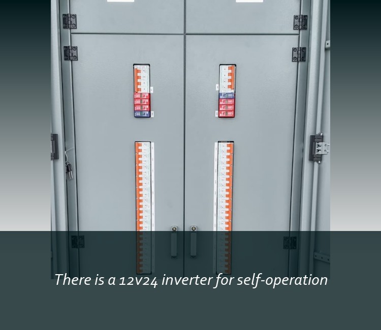 There is a 12v24 inverter for self-operation
