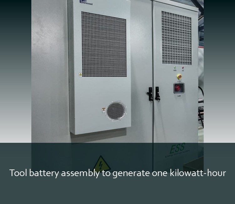 Tool battery assembly to generate one kilowatt-hour