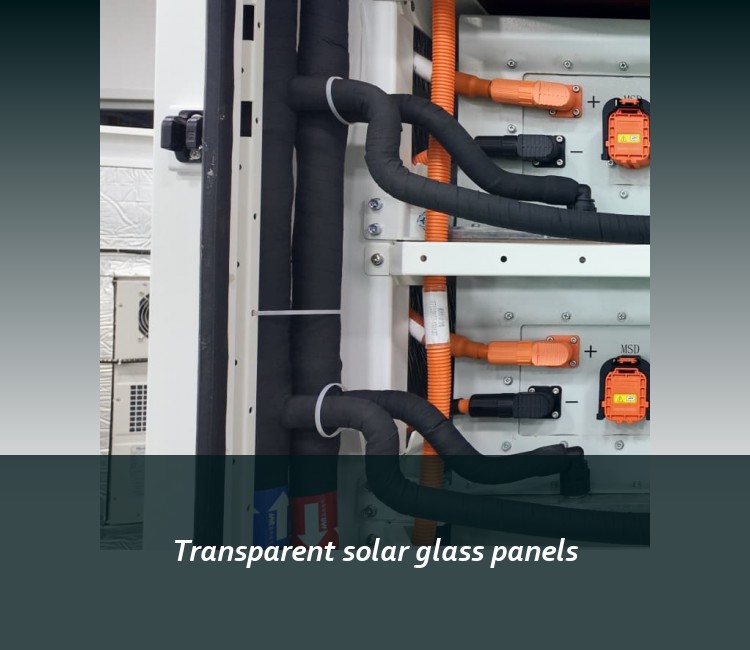 Transparent solar glass panels