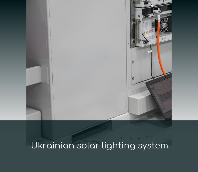 Ukrainian solar lighting system