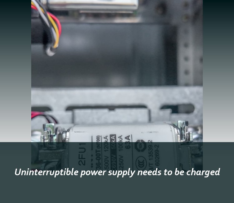 Uninterruptible power supply needs to be charged
