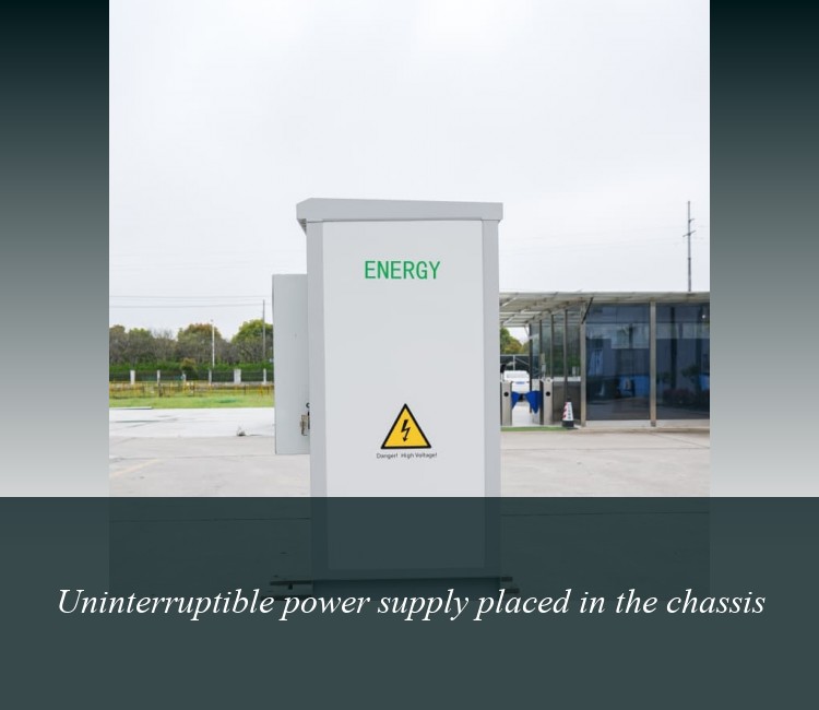 Uninterruptible power supply placed in the chassis
