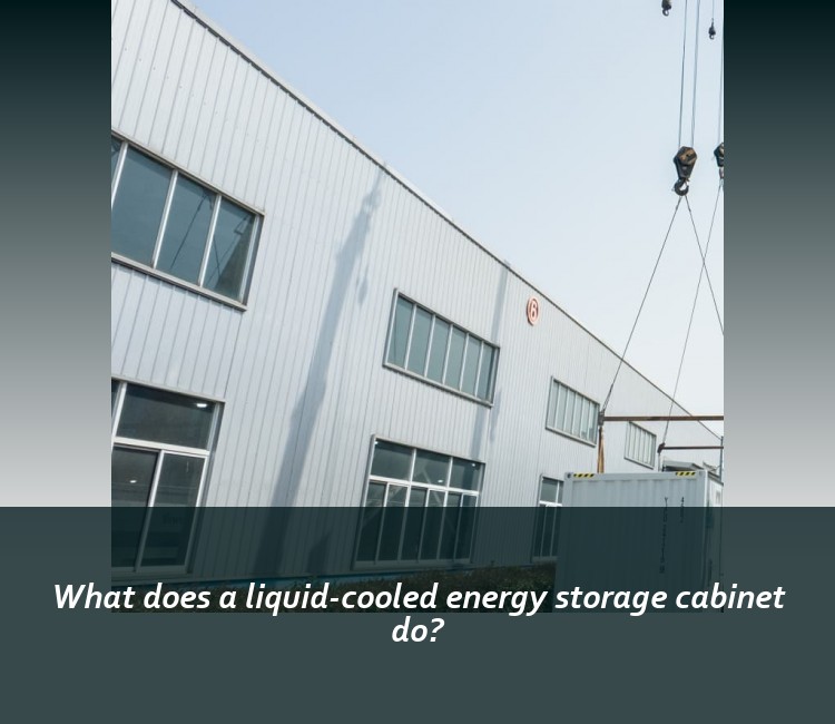 What does a liquid-cooled energy storage cabinet do?