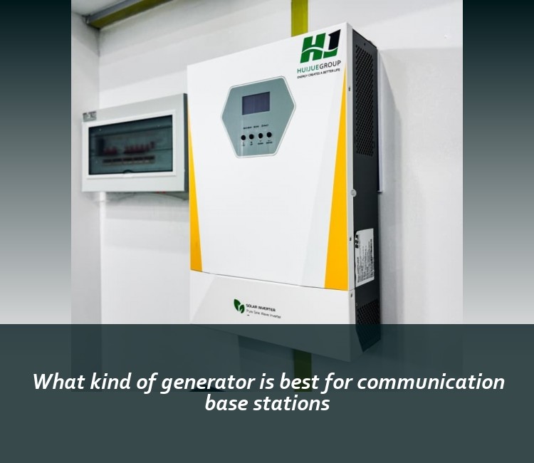 What kind of generator is best for communication base stations