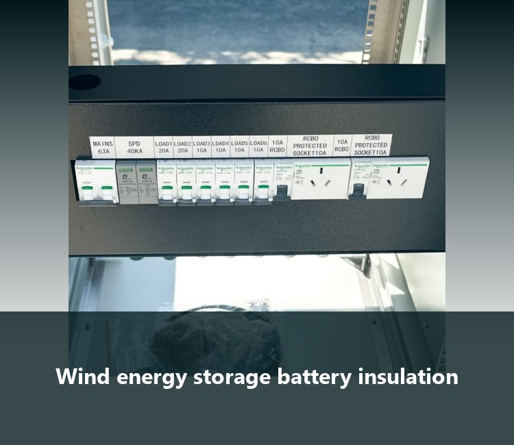 Wind energy storage battery insulation